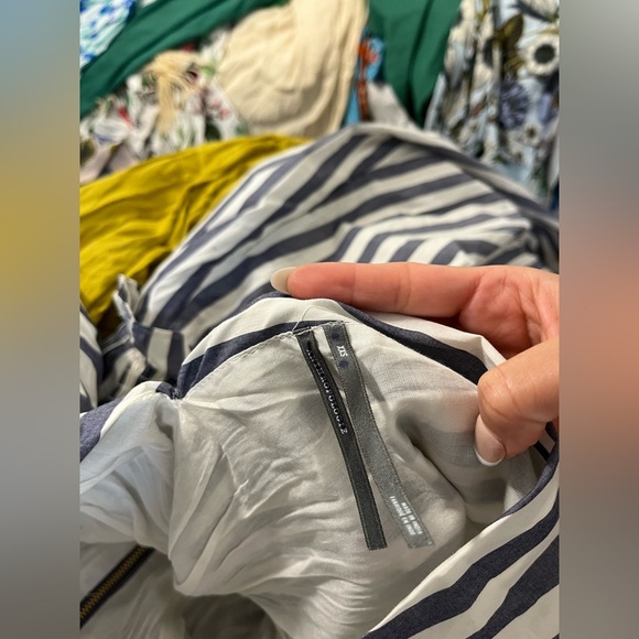 By Anthropologie V-Neck Zip-Front Midi Dress - Picture 7 of 7